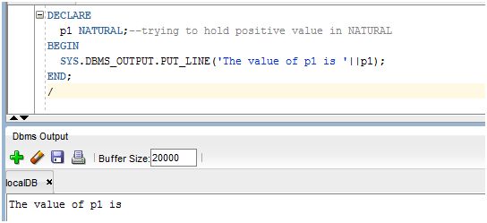 Demonstrating NATURAL data type can hold NULL value